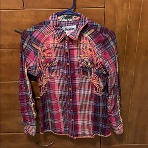 ROAR button up. Size large. Gently worn.